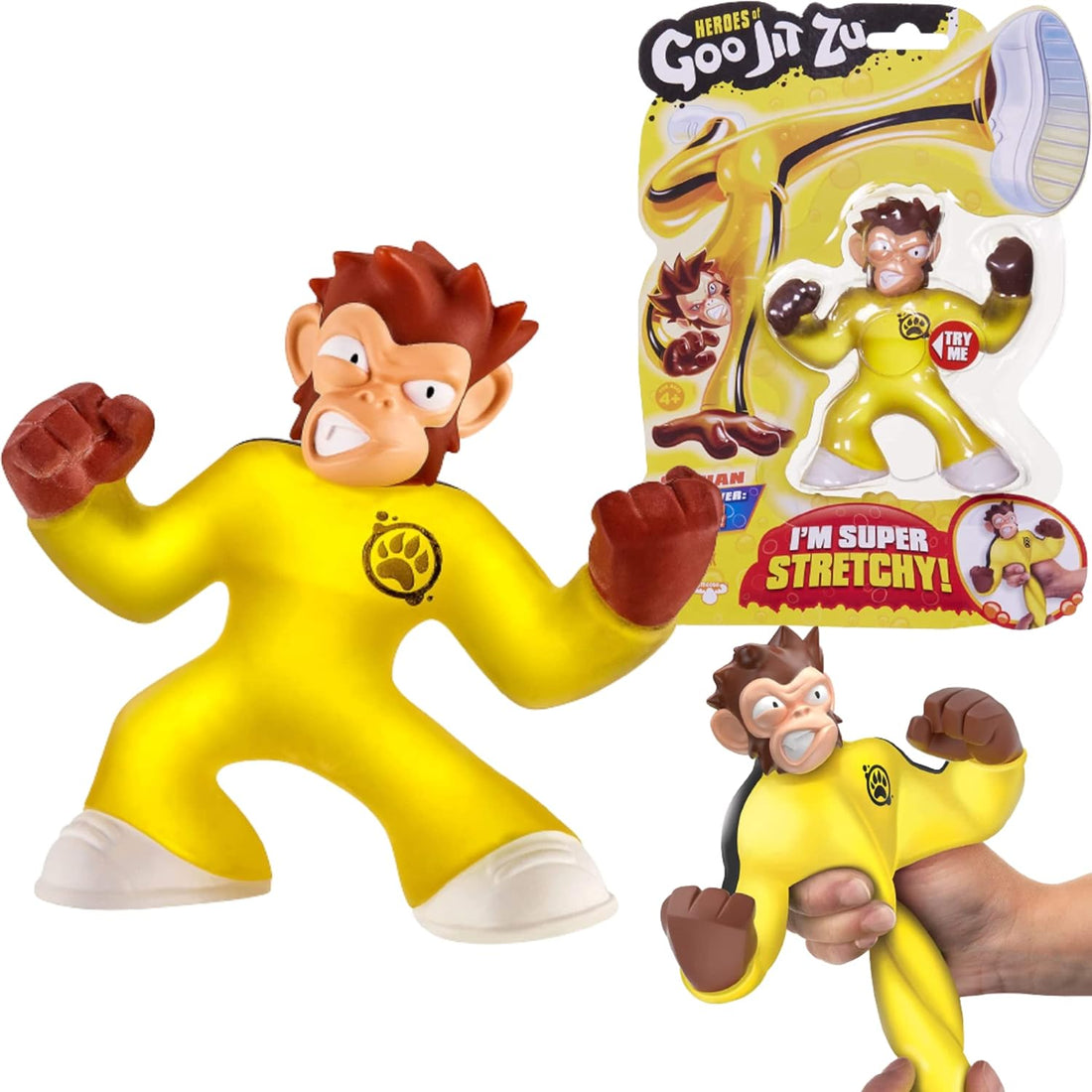 Heroes of Goo Jit Zu - Stretchy Monkey Action Figure, Simian