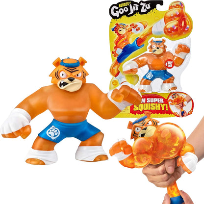 Heroes of Goo Jit Zu - Single Squishy Tiger Action Figure, Tygor