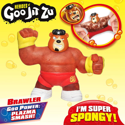 Heroes of Goo Jit Zu - Single Spongy Bear Action Figure, Brawler, Multicolor