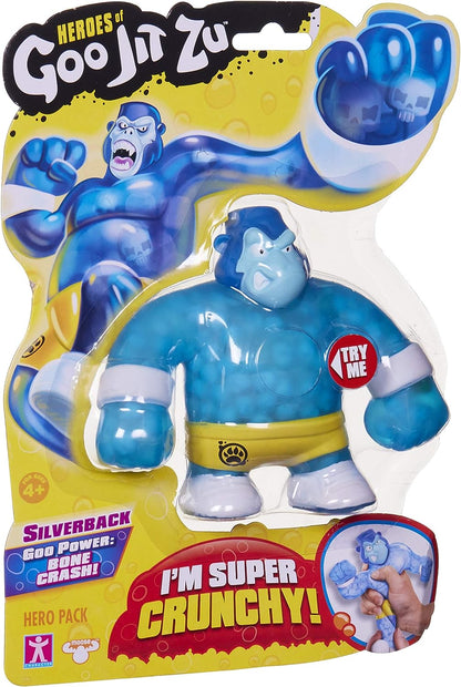 Heroes of Goo Jit Zu - Crunchy Gorilla Action Figure, Silverback