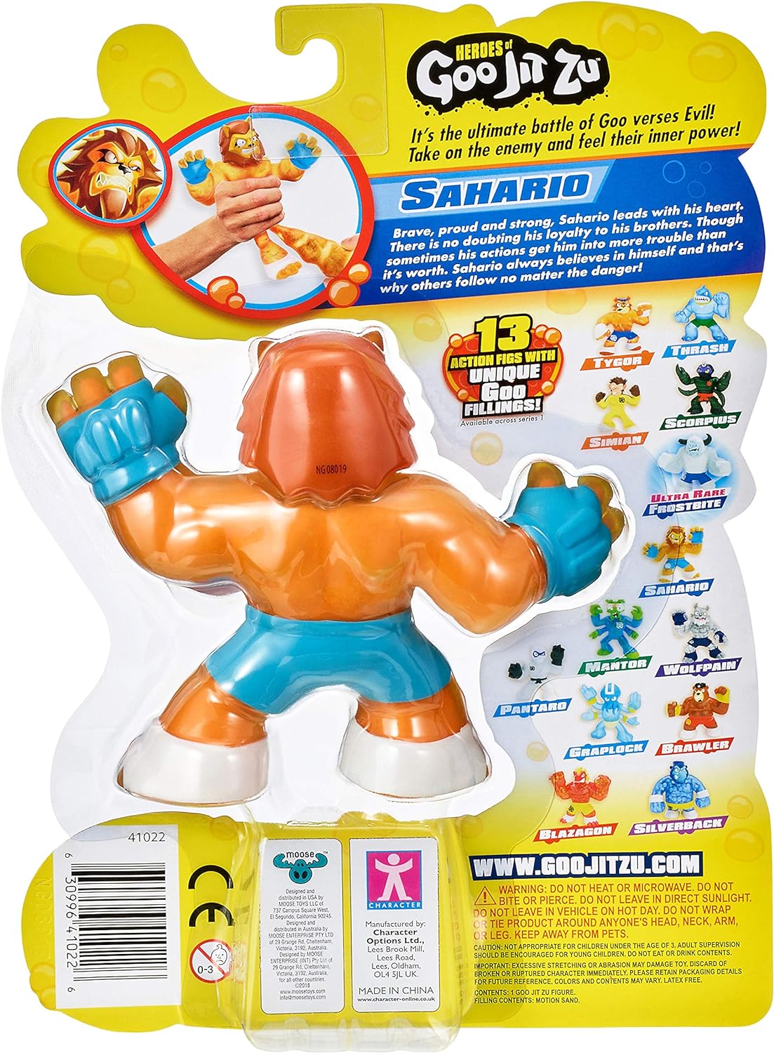 Heroes of Goo Jit Zu - Single Sandy Lion Action Figure, Sahario