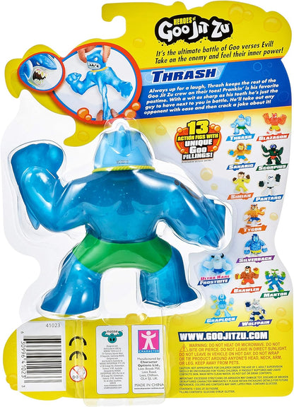 Heroes of Goo Jit Zu - Single Stretchy Shark Action Figure, Thrash